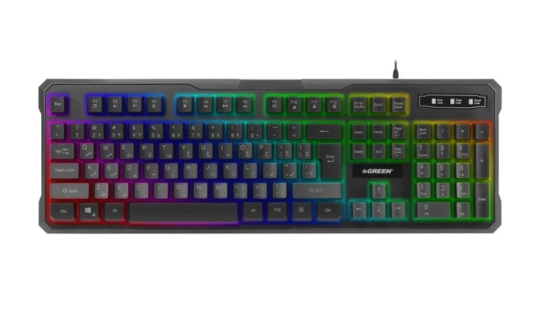 راهنمای خرید بهترین کیبورد گیمینگ 7 کیبورد گیمینگ گرین مدل GK601-RGB